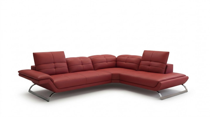 Multifunktionals Ecksofa Medien TV Sofa Couch Ledersofa Wunnlandschaft LForm