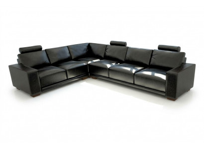 Ledersofa Kanapé Wunnlandschaft Ecksofa Eck Garnitur Design Modern Sofa A1121B