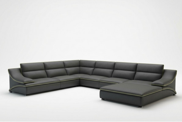 Ledercouch Couch Wunnlandschaft Eckssofa Eckgarnitur Design Modern Sofa