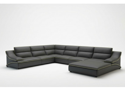 Ledercouch Couch Wunnlandschaft Eckssofa Eckgarnitur Design Modern Sofa