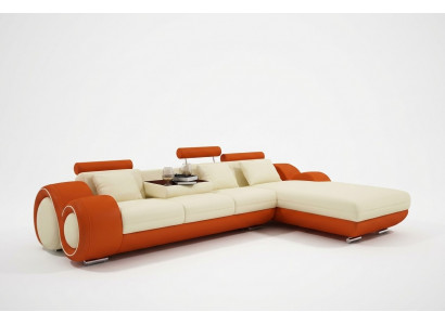 Ledercouch Sofa Wunnlandschaft Ecksofa Ecksitzgrupp Design Modern Sofa A1163E