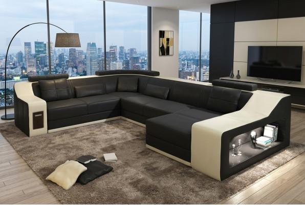 Ledercouch Wunnlanschaft Eckssofa Eck Garnitur Design Modern Sofa Neit B2017