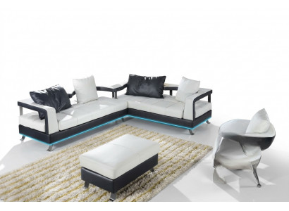 Ledercouch Couch Wunnlandschaft Ecksofa Eck Garnitur Design Modern Sofa Nei