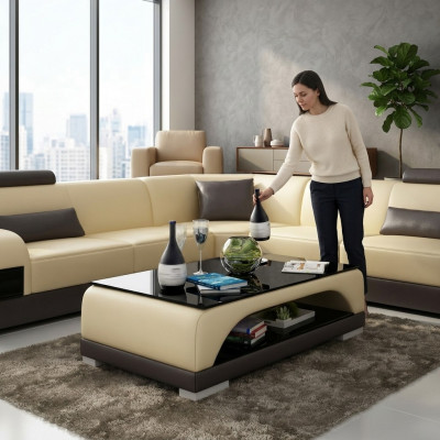 Canapé Dësch Dëscher Canapésglast Dësch Designer Bäistellt Dësch CT9005