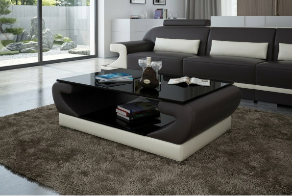 Couchtisch Säitendësch CT9006 Dësch Couchtisch Glastësch Designer