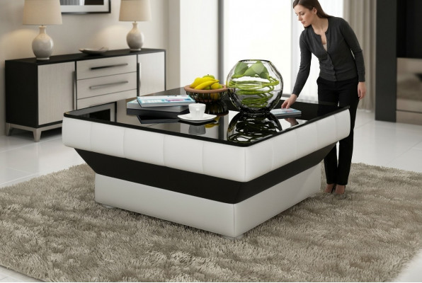 Couchtisch Dësch Couchtischen Glastësch Dëscher Design Kannersécher