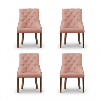 4x Chesterfield Sesselen Lounge Club Polstersëtz Stull Still Sëtz Garnitur Lehn