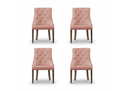 4x Chesterfield Sesselen Lounge Club Polstersëtz Stull Still Sëtz Garnitur Lehn