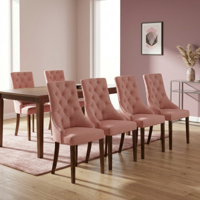 6x Chesterfield Fauteuil Lounge Club Polstersëtz Still Sëtz Garnitur Lehn