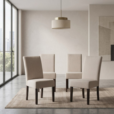 4x Stull Set Gepolstert Sëtz Still Garnitur Waardezëmmer Affekotebüro Praxis Lounge