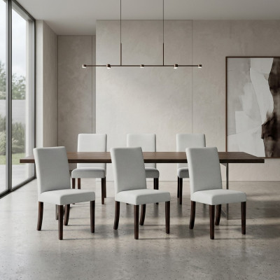 6x Still Stull Polster Design Lounge Club Sëtz Lehn Garnitur Sëtz Nei