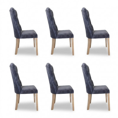 6x Still Stull Polster Design Chesterfield Garnitur Fautteuil Komplett Set