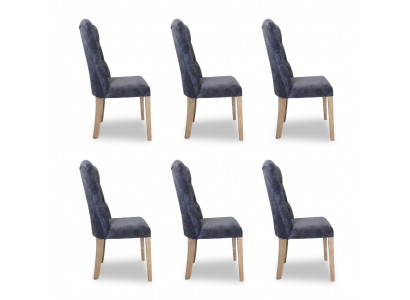 6x Still Stull Polster Design Chesterfield Garnitur Fautteuil Komplett Set