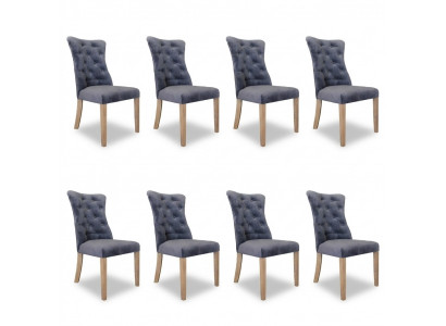 8x Still Stull Këssen Design Chesterfield Garnitur Fauteuil Komplett Set