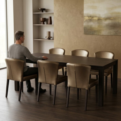 8x Stullën Stull Polster Design Lehn Garnitur Sëtz Komplett Modernen Set Neit
