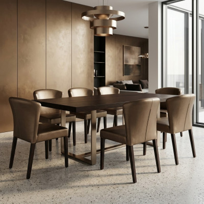 8x Stullën Stull Polster Design Lehn Garnitur Sëtz Komplett Modernen Set Neit