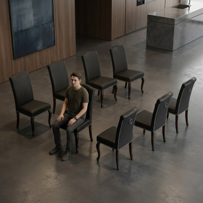 8x Chesterfield Still Stull Polster Fautel Stull Design Sëtz Club Garnitur Neit