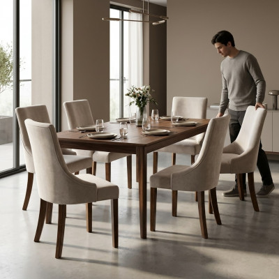 6x Designer Këssen Stull Set Garnitur Still Komplett Lehn Sëtz Lounge Club Nei