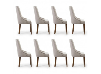 8x Designer Këssen Stull Set Garnitur Still Komplett Lehn Sëtz Lounge