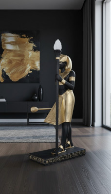 Steeluucht Skulptur Figur Luuchten Luucht Ägypten Statu Figuren Skulpturen 2876