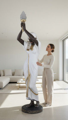 Steeluucht Skulptur Figur Luuchten Leucht Ägypten Statue Figuren Skulpturen Deko