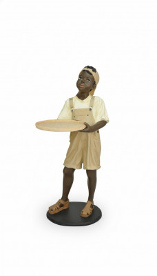 Ständer Ablag Karten Gedrénks Figur Figuren Statu Jong Gastronomie Skulptur