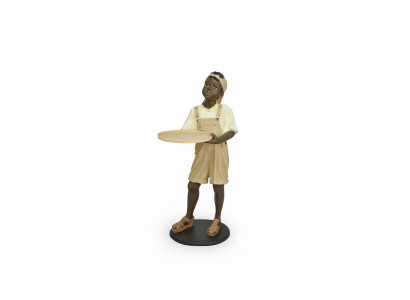 Ständer Ablag Karten Gedrénks Figur Figuren Statu Jong Gastronomie Skulptur
