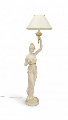 Skulptur Steellampe Design XXL Stee Stehlampe Wunnzëmmer Luuchten 183cm