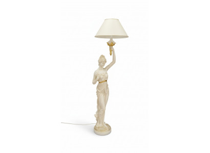 Skulptur Steellampe Design XXL Stee Stehlampe Wunnzëmmer Luuchten 183cm