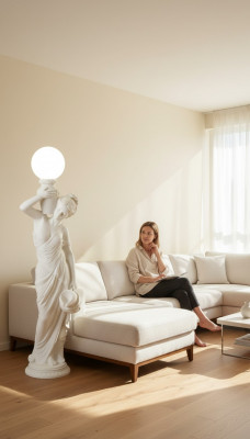 XXL Design Luuchten Luucht Lampe 143 cm Klassesch Beliichtung P6922x143