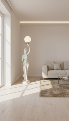 XXL Design Steel Luucht Steelluuchten 153cm Luucht Skulptur Figur Figuren Statue