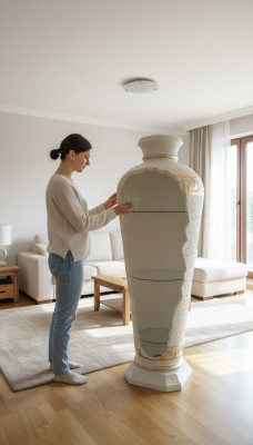 xxl Medusa Antik Stil Vitrin Bar Buedem Vase Schaf Vintrinen Sail 153cm Nei