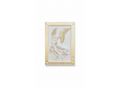 Pegasus Wandrelief Antik Stil Relief Wandmolerei Antik Handaarbecht Bild Päerd
