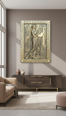 Musek Wandrelief Antik Stil Relief Wandmolerei Antik Handaarbecht Gott Bild Neigkeet