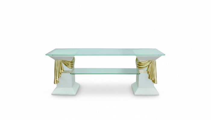 Klassesch RTV Sideboard Fernseh Dësch Dëscher Tv Board Medusa Regal Vitrine 1877