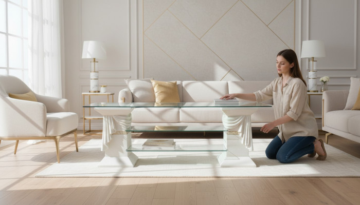 Klassesch RTV Sideboard Fernsee Tisch Dëscher Tv Board Medusa Regal Vitrin
