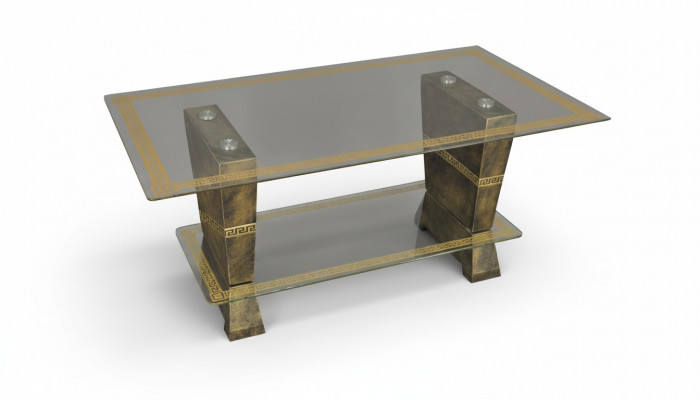 Design Medusa Dësch fir virun de Canapé Glasinventar Dësch Niewendëscher Canapé Klassesch XXL Nei