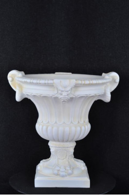 XXL Design Blummen Dëppen Dekoratioun Vaas Vaasen Handaarbecht Deko Kelch Pokal 69cm
