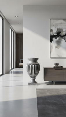 Design Blummendëppen Blummevas Dekovase Vase Vasen Dekoratioun 84 cm P0882x840