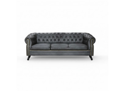 Chesterfield Canapé-Set Sofa 3+1+1 Canapé Polster Set Sofae Couchen Lieder Stoff