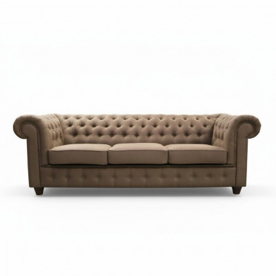 Chesterfield Canapé-Set Sofa 3+1+1 Couch Polsterset Sofas Couchen Komplett