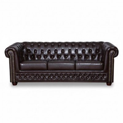 Chesterfield Sofa-Set Sofa 3+1+1 Couch Polsterset Sofen Couchen Yorki Nei