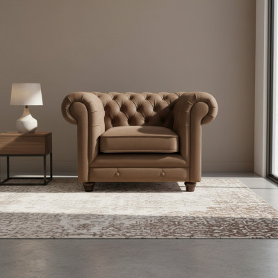 Chesterfield 3+1 Sëtzer Polstersofagarnitur Couch Lieder Sofas Wuonzëmmer Sofa