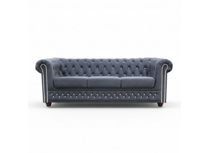 Chesterfield Liederdivan Sofa Canapé Polster Garnitur 3+1 Schlaffunktion Schloofsofa