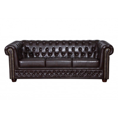 Chesterfield Canapé-Set Sofa 3+1 Couch Polsterset Sofaen Couchë Lieder Miwwelen