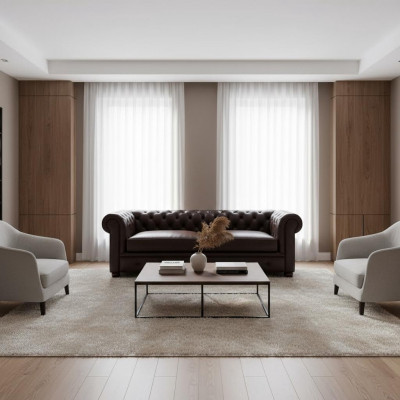 Chesterfield Kanapee Garnitur 3+2+1 Yorki Couch Polsterset Sofasen Couchen Nei
