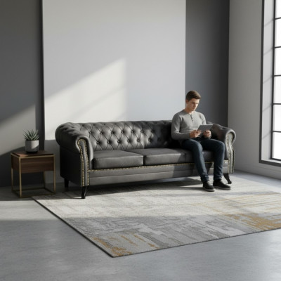 Chesterfield Sofaensemble 3+2 Glasgow Couch Polsterset Sofasen Couchen Nei