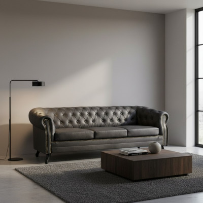 Chesterfield Sofaensemble 3+2 Glasgow Couch Polsterset Sofasen Couchen Nei