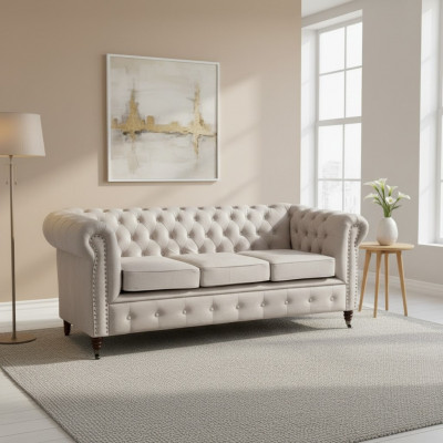 Chesterfield Sofagarnitur 3+2 Oxford Couch Polster Set Sofasen Couchen Nei