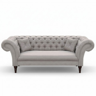 Chesterfield Sofagarnitur 3+2 Couch Sofa Polster Design Lieder Stoff Garnituren